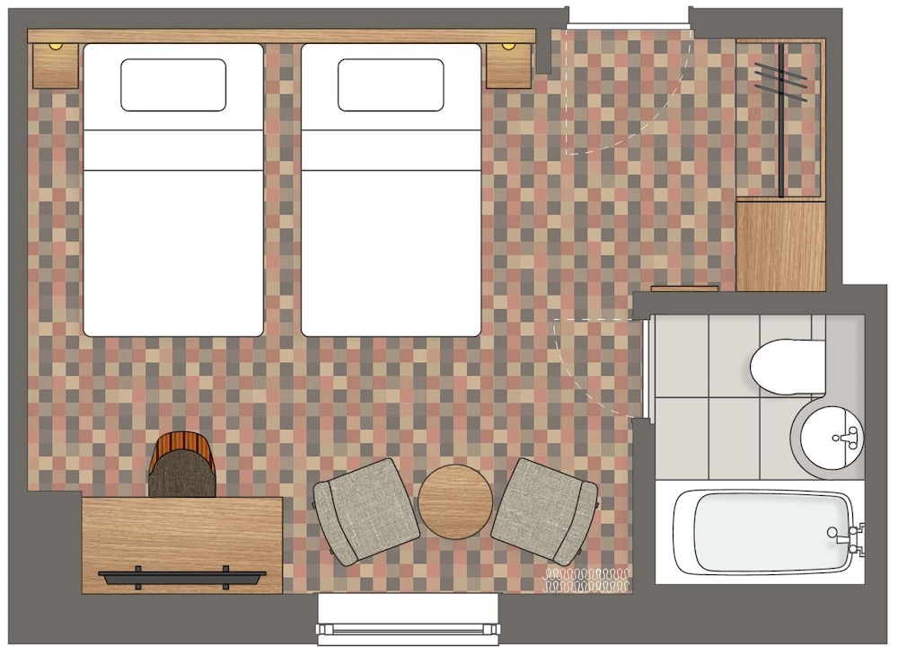 Twin Room, Non Smoking (For 1 person) photo 3
