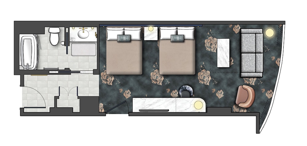 Mobility Accessible Deluxe 2 Queen w/ADA tub (Dedicated Entrance to Epic Universe**)