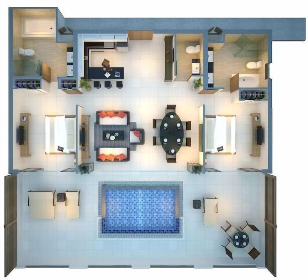 Two Bedroom Private Pool Penthouse - Photo 2