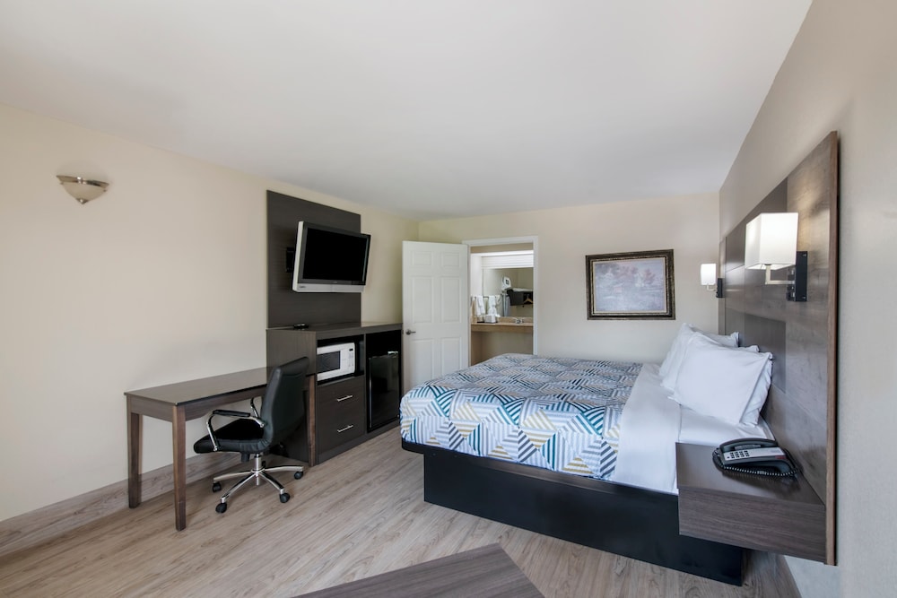Room, 1 Queen Bed, Non Smoking, Refrigerator & Microwave photo 3