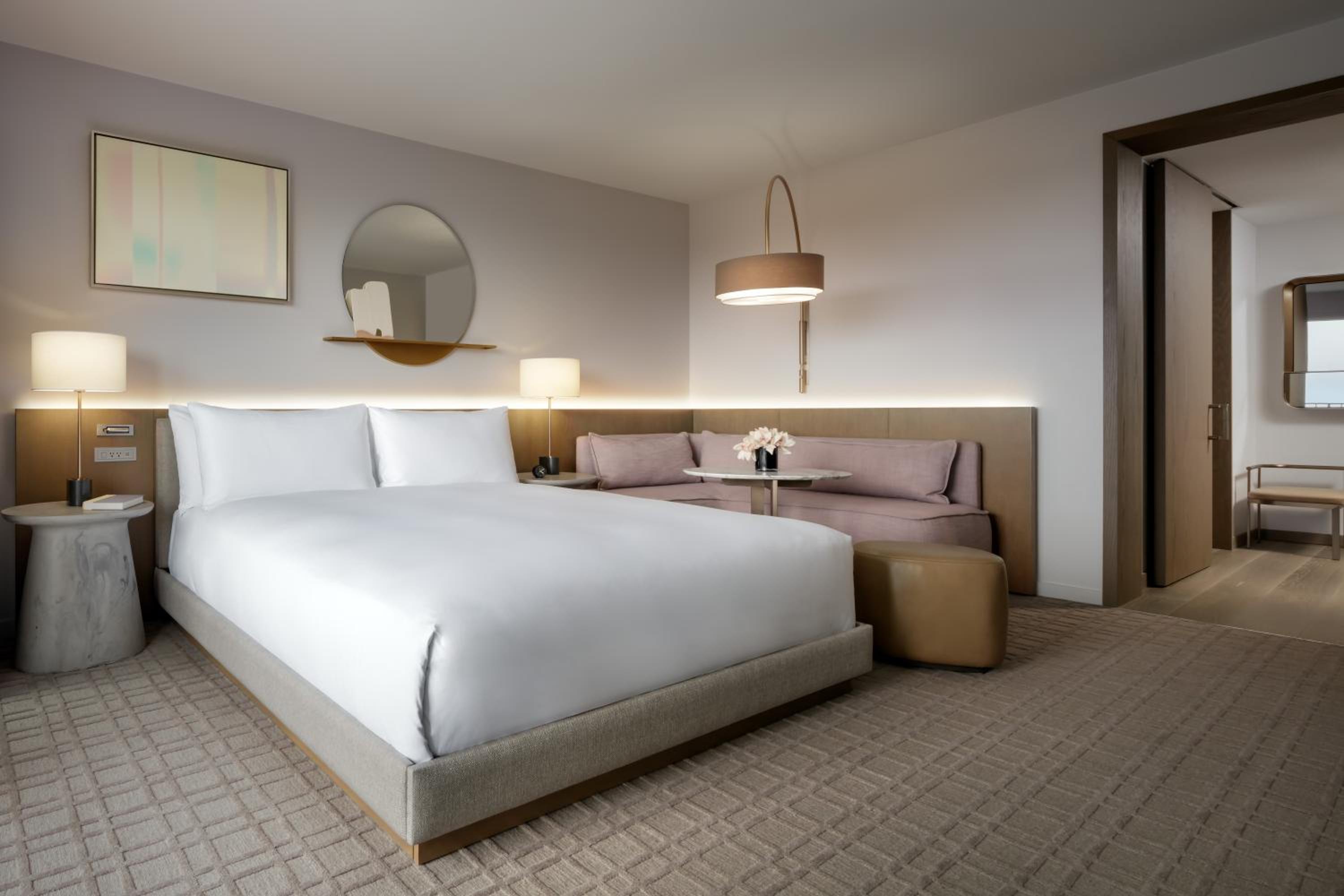 Century Plaza with One King Bed and Balcony