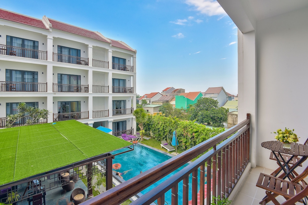 Family Room, Balcony, Pool View photo 2