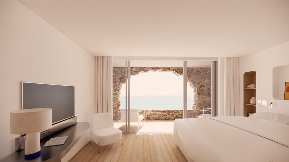 Luxury Double Room, 1 King Bed, Balcony, Sea View