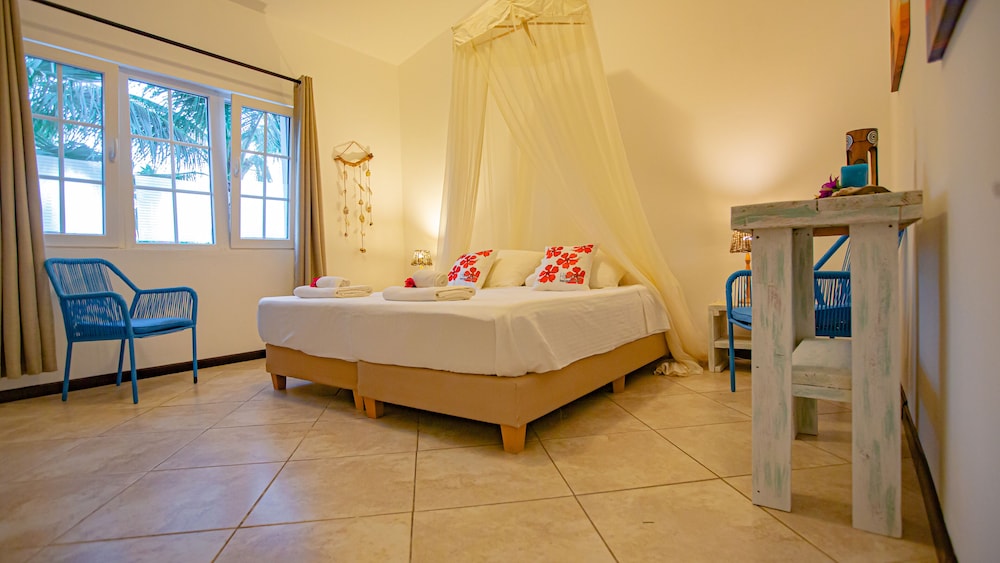 Habitación Doble, 1 Cama King, Baño Privado, Vista al Jardín