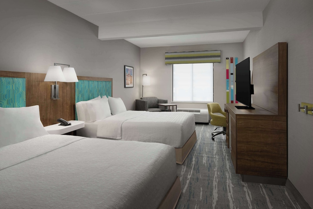 Room, 2 Queen Beds, Refrigerator at Hampton Inn Haverhill in Haverhill