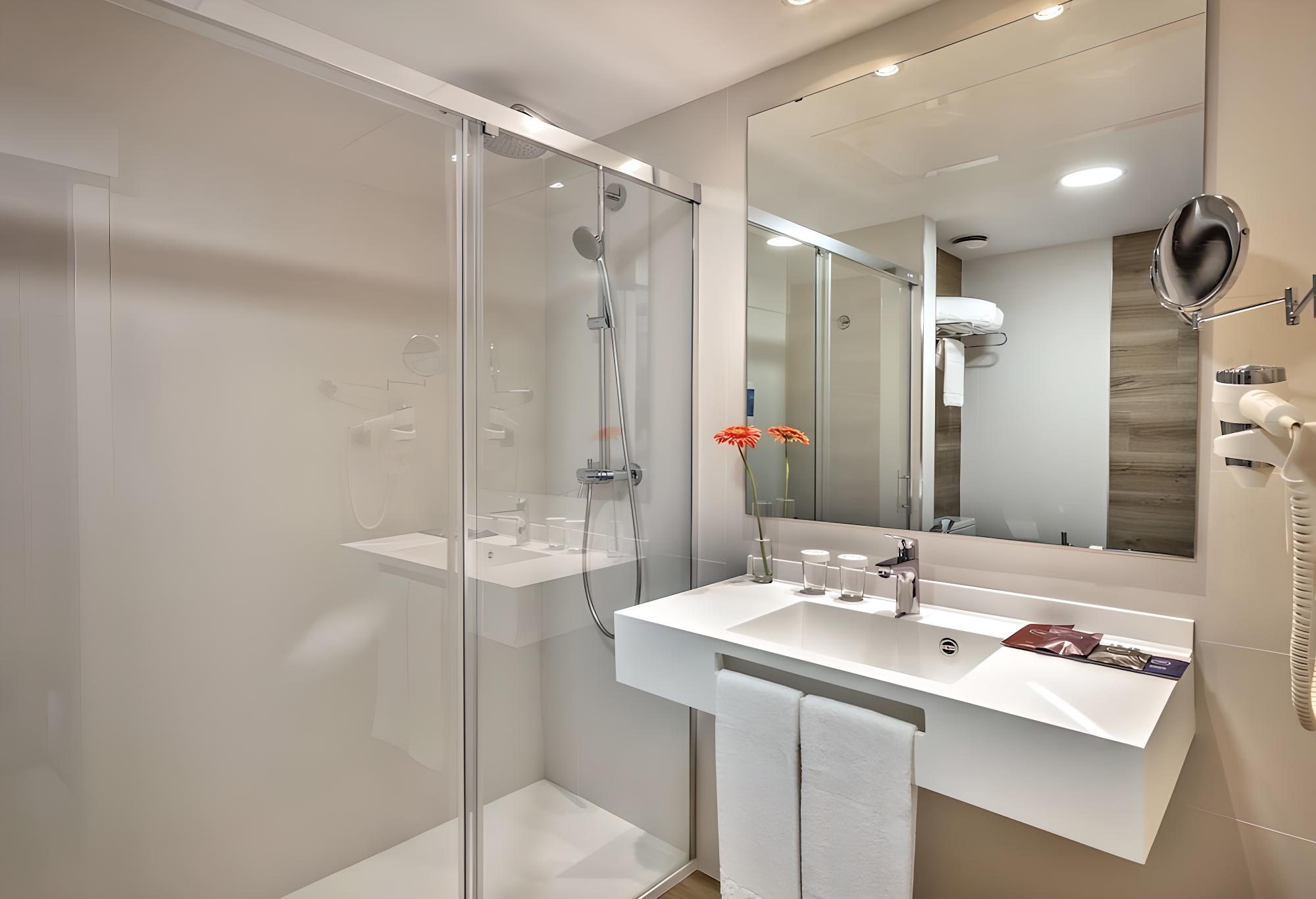 Relax in style with our modern bathroom amenities.