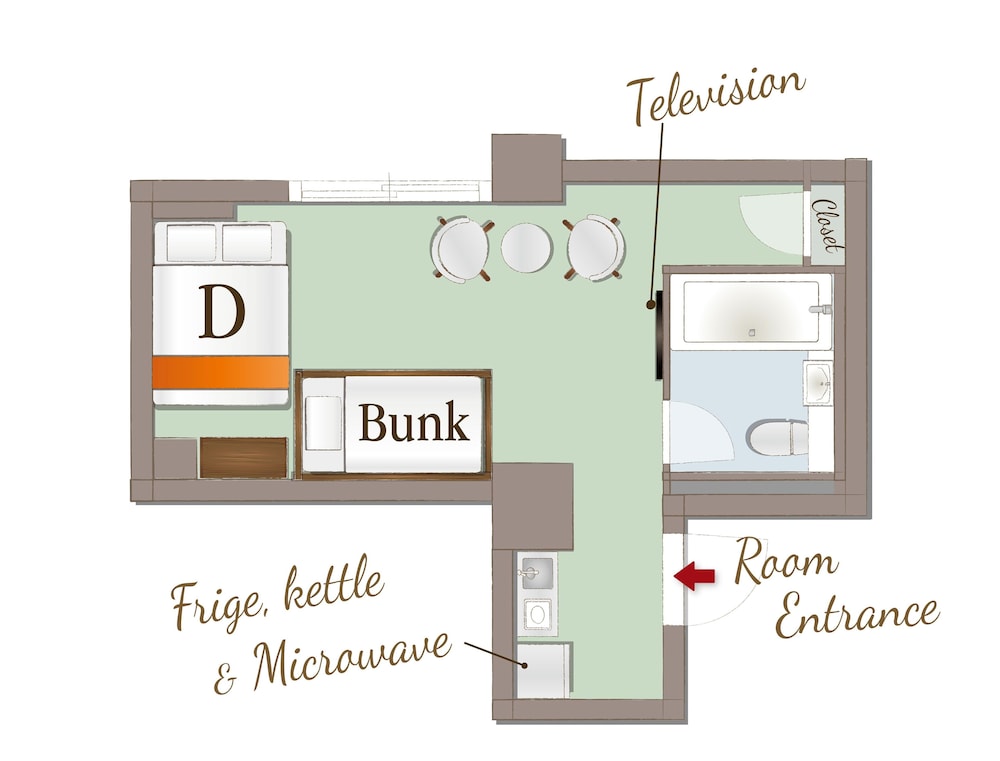 Bunk Bed with 1 Double Bed- Greystone(Please see policies and room information before you book) - Photo 19