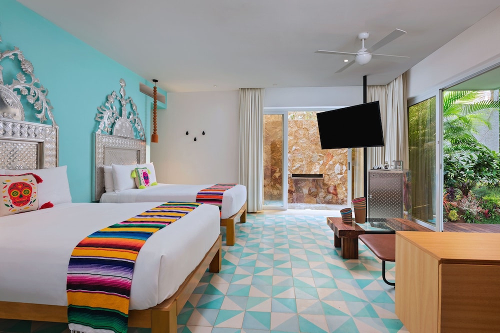 Standard Room, 2 Double Beds, Ground Floor (View)