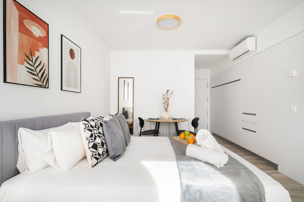 Estudio Económico, 1 cama Queen, Cocina, Vista a la Ciudad