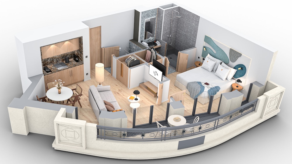 1 Bedroom Apartment Premium with balcony - 35m2 photo 2