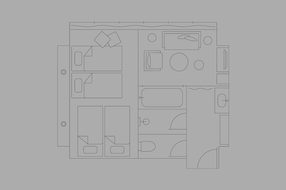 [Green] Premier Quadruple Room, Non Smoking