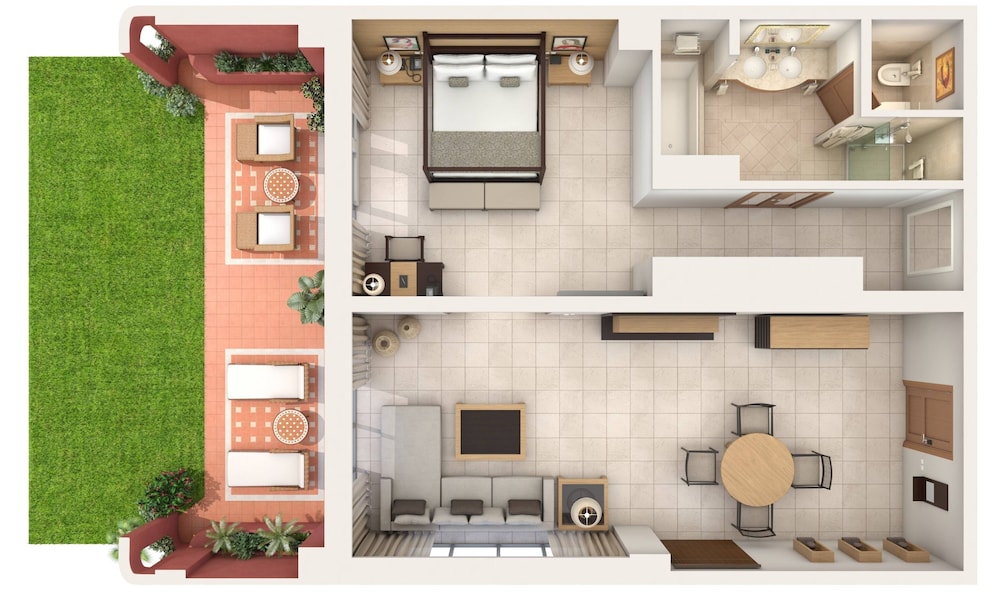 Suite, 1 Bedroom, Garden View thumbnail 6