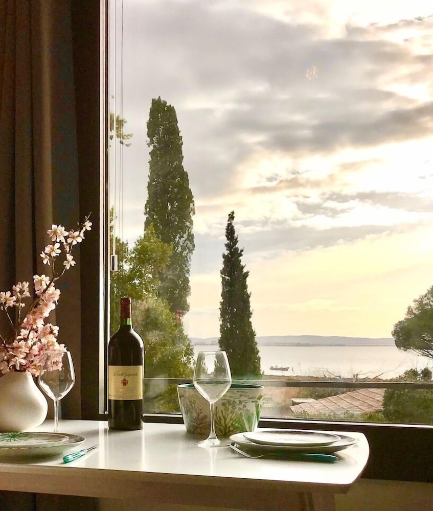 Panoramic Double Room, Private Bathroom, Lake View (La Pinede) photo 1