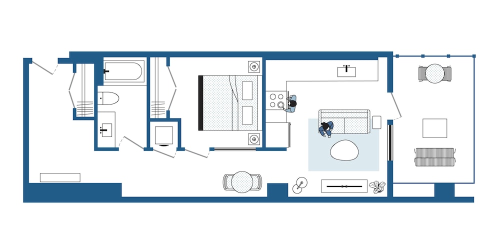 One Bedroom with Balcony
