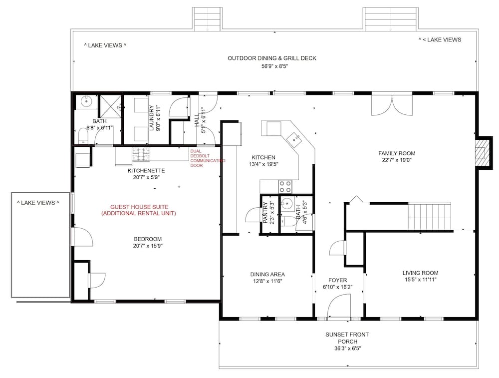 6bed 4bath 3 Acres With 18i0 Degree Views Pool Firepit, 사진 24