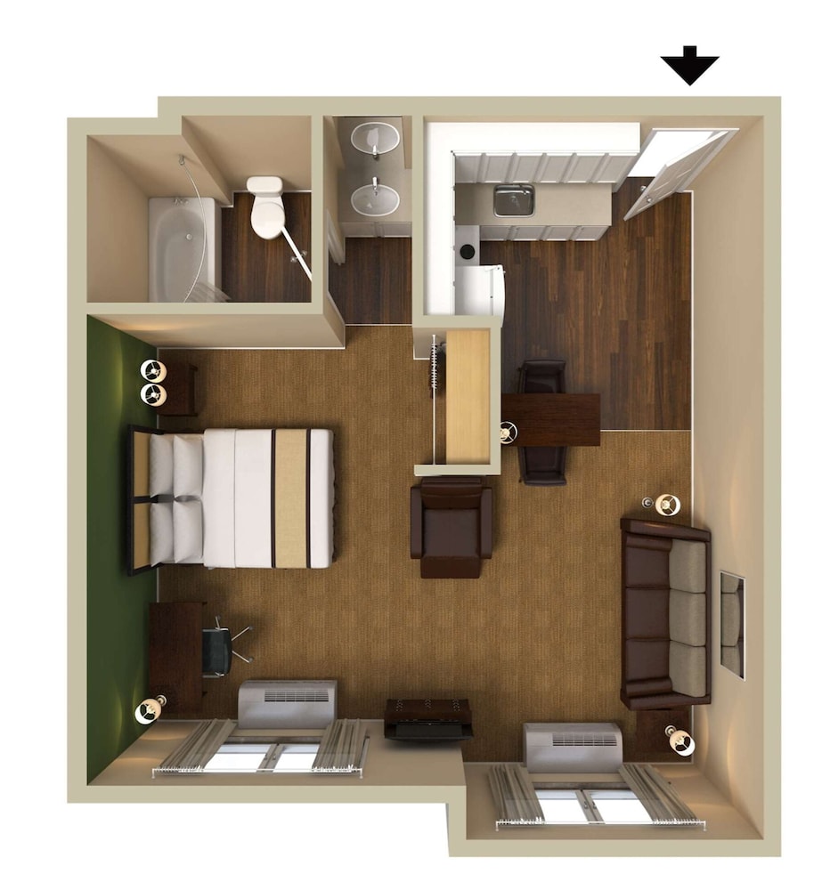 Deluxe Studio, 1 King Bed with Sofa bed, Non Smoking - Photo 6