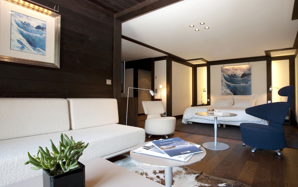 Deluxe Double Room, Fireplace, Mountain View (Mont Blanc)