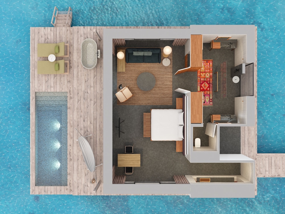Villa, 1 Bedroom (08, Sunset Water Pool, Twin)