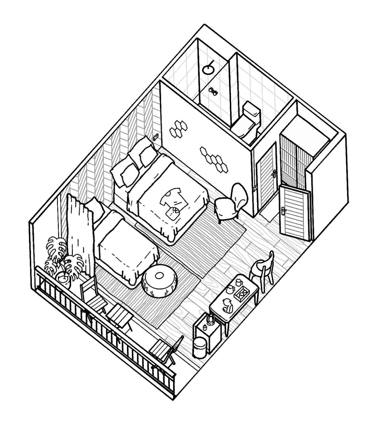 Triple Room with Balcony - Photo 2