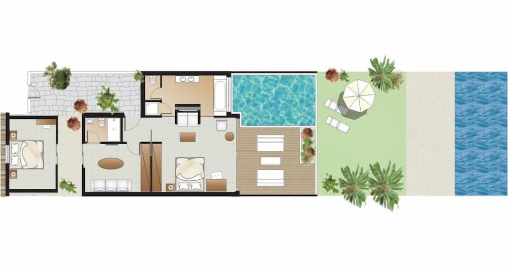 3 Bedroom villa beachfront with private pool thumbnail 5