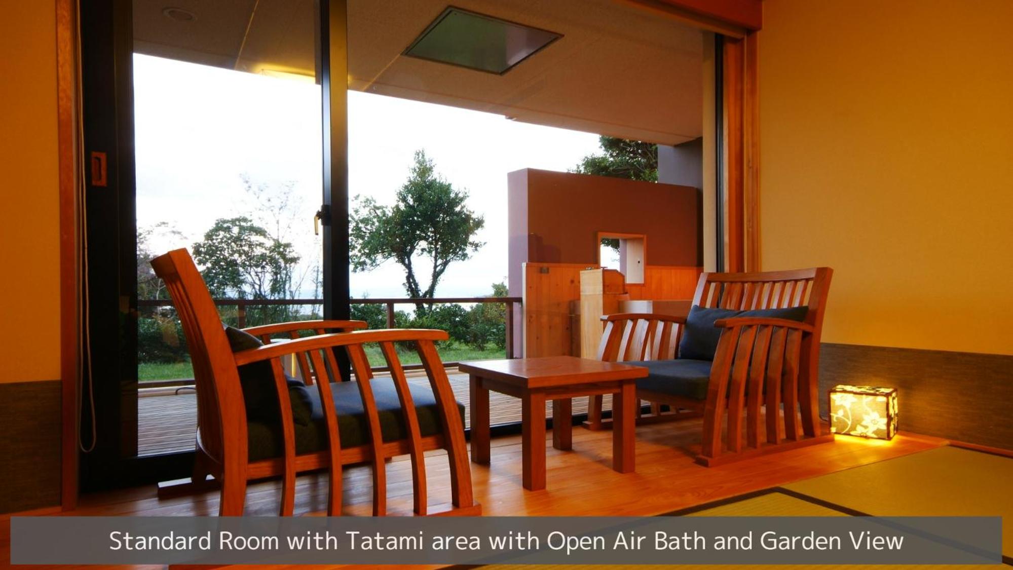 Standard Room with Tatami area with Open Air Bath and Garden View photo 1