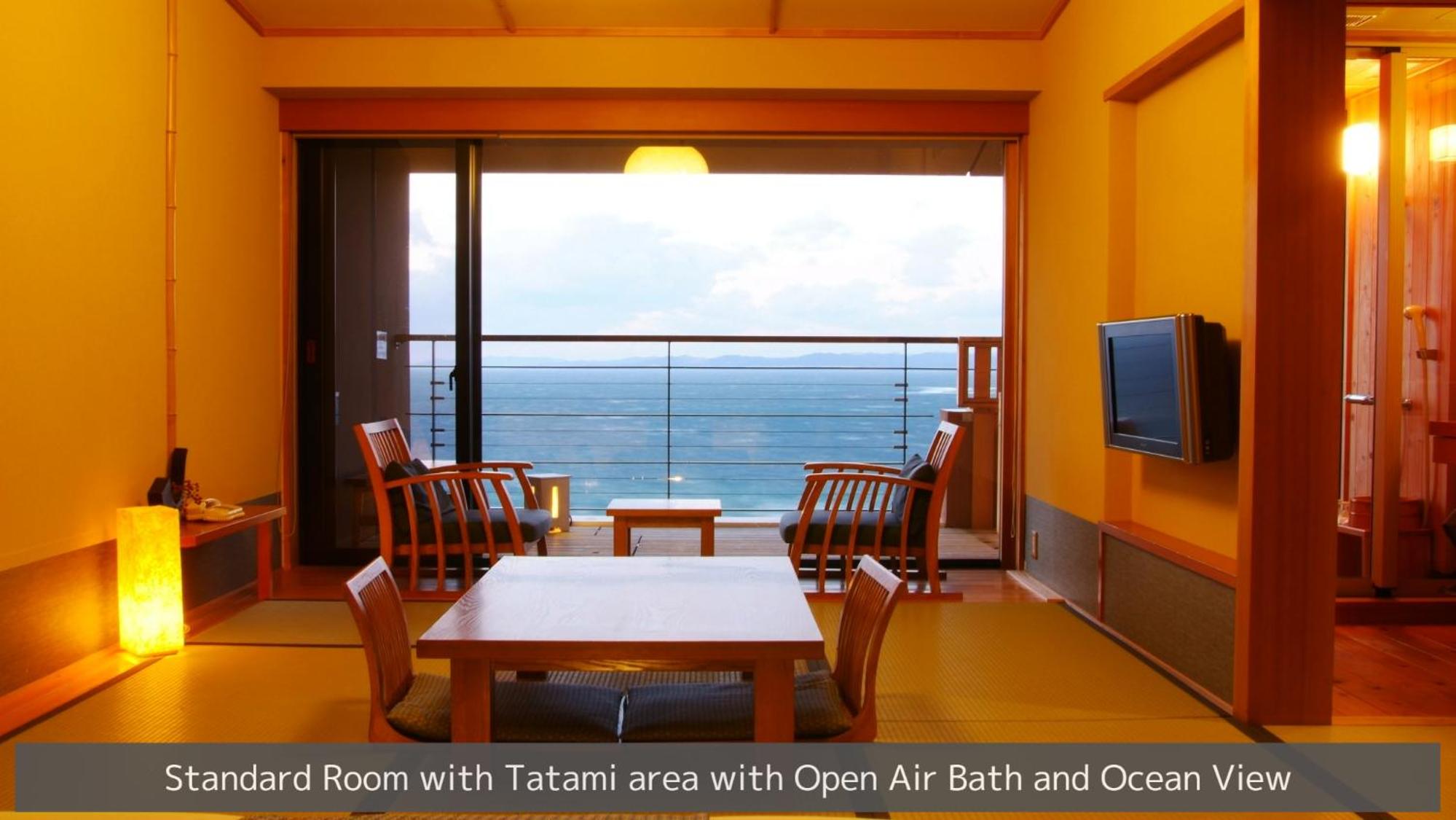 Standard Room with Tatami area with Open Air Bath and Ocean View photo 1