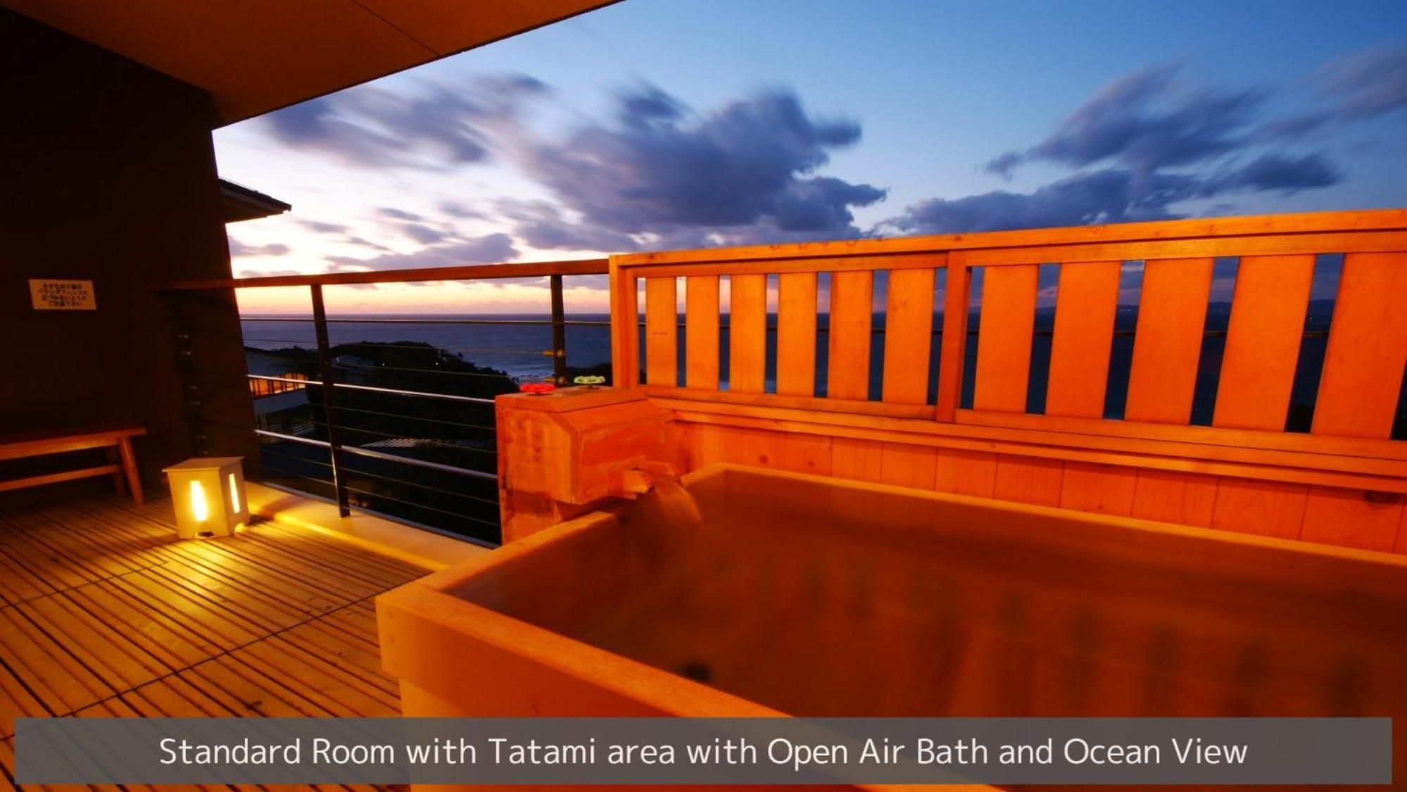 Standard Room with Tatami area with Open Air Bath and Ocean View photo 2