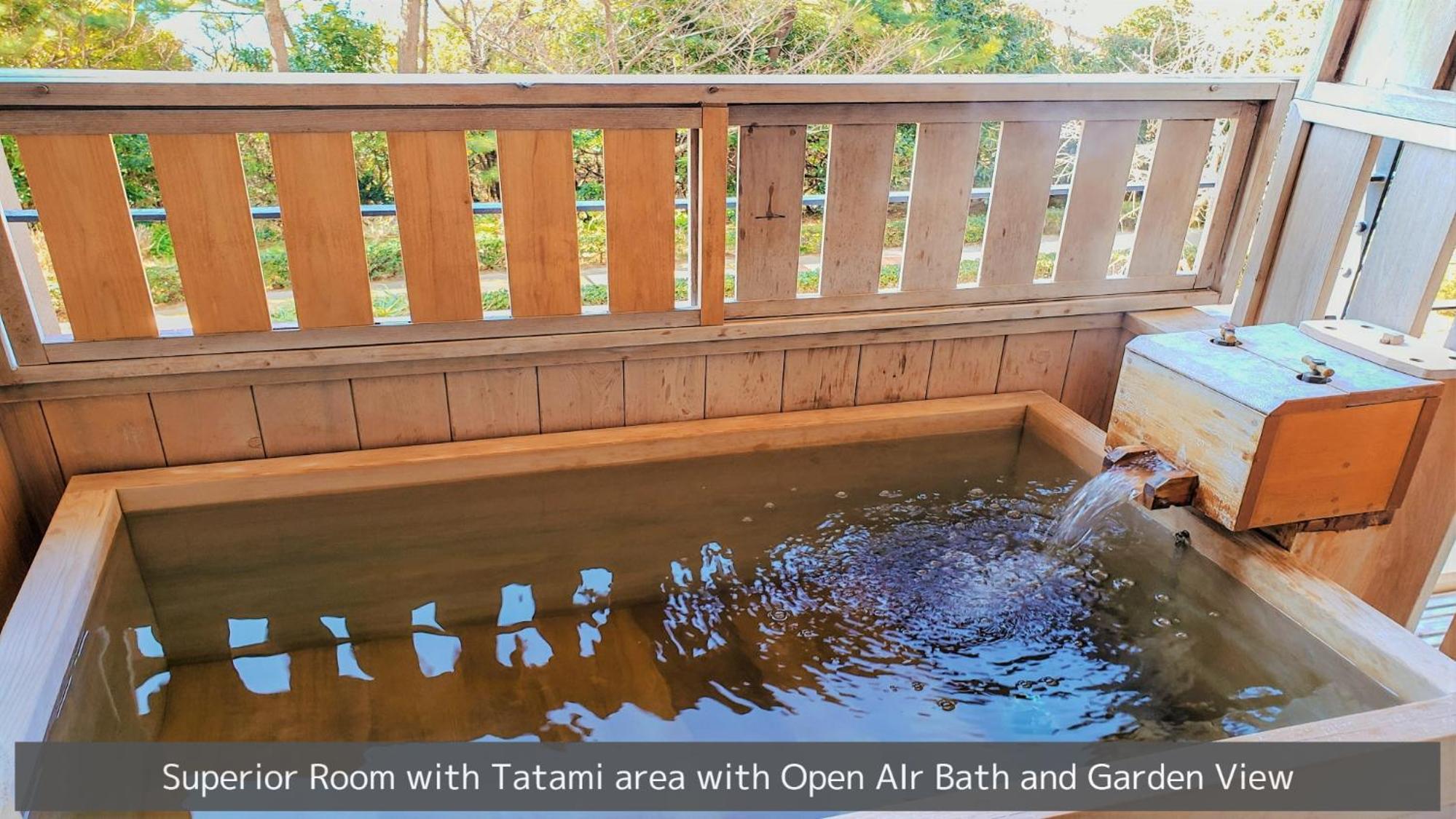 Superior Room with Tatami area with Open Air Bath and Garden View photo 3