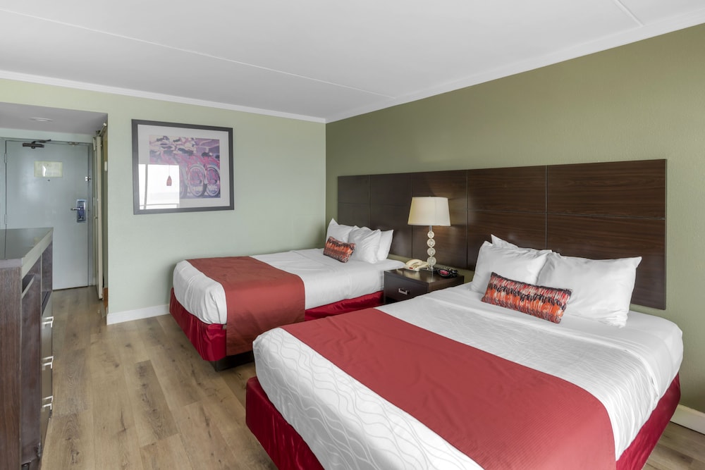 Comfort Single Room, 2 Queen Beds, Non Smoking, Beach View