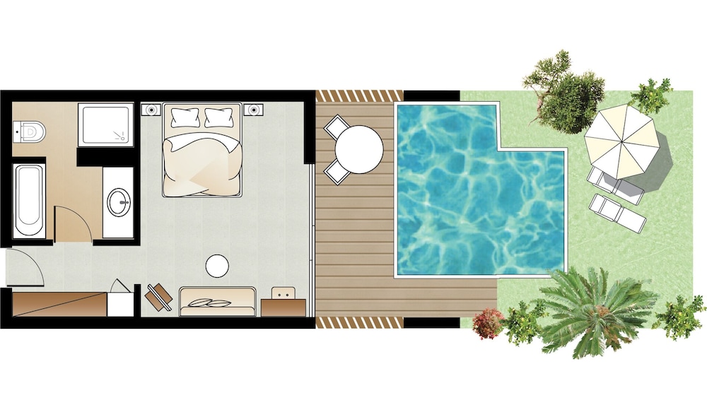 Swim up Superior with private Garden thumbnail 5