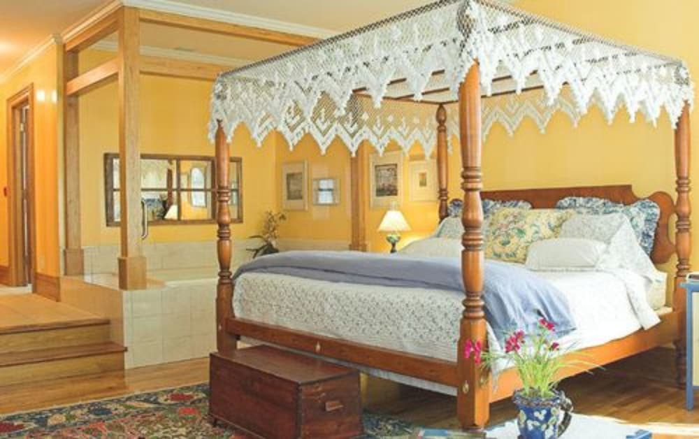 King Bed, Whirlpool Tub and Gas Fireplace (Suite 17) photo 3