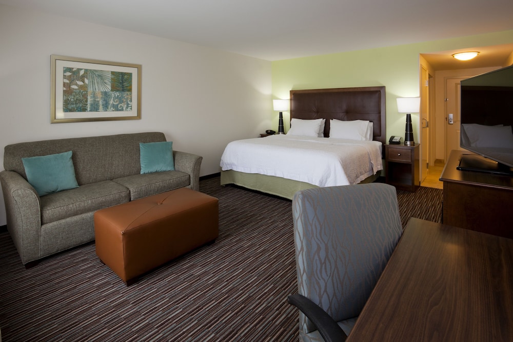 Room, 1 King Bed with Sofa bed, Refrigerator & Microwave