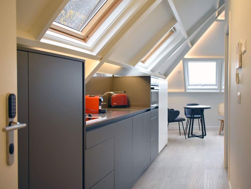 Penthouse, 1 Queen Bed, Kitchen, Sea View
