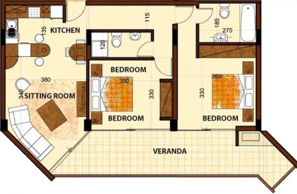 Comfort Apartment, 2 Bedrooms, City View (Onyx) photo 3
