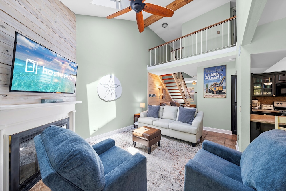 Family Condo, 2 Bedrooms, Fireplace, Garden View