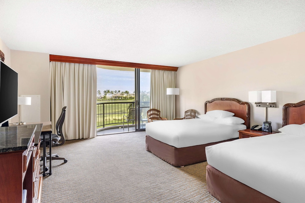 Room, 2 Double Beds, Accessible, Partial Ocean View (Roll-In Shower, Hearing)