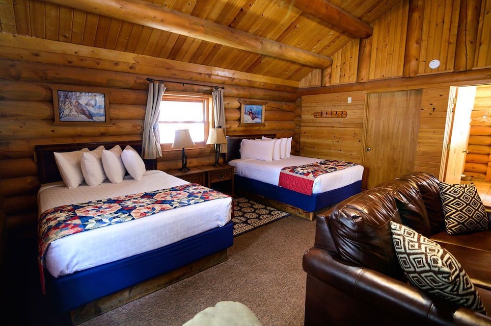 Premium Cabin, 2 Queen Beds, Accessible, Fireplace photo 3
