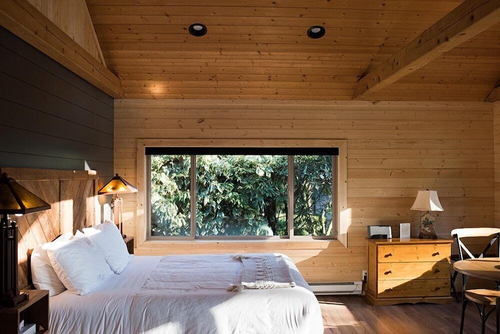 Rustic Studio Cabin, 1 King Bed, Wood Fireplace, Jetted Bathtub, Resort View (Fenn's - Pet Friendly)