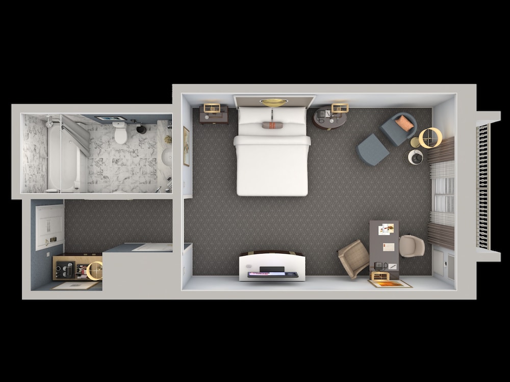 Club Room, 1 King Bed, Balcony (Hearing Accessible)
