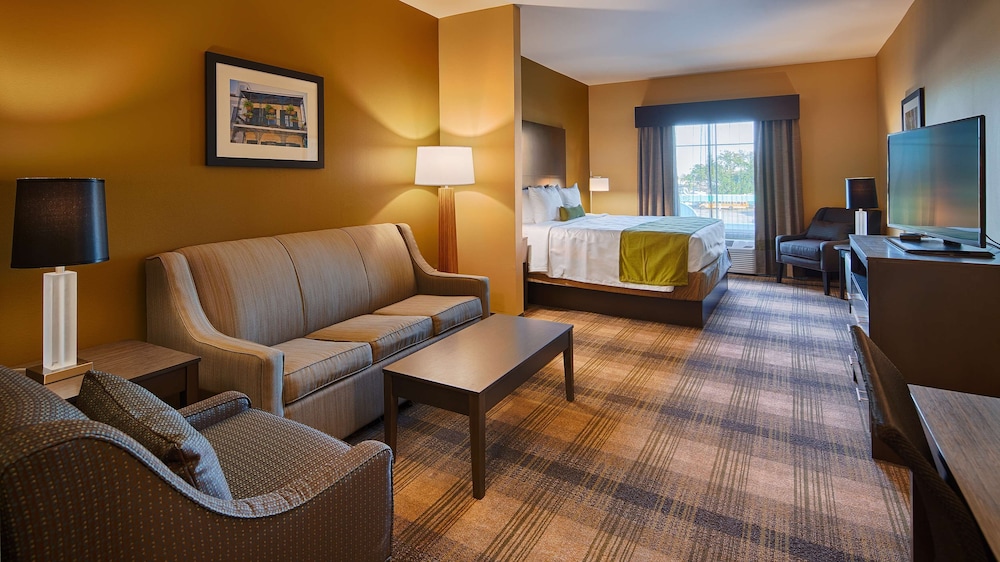 Suite, 1 King Bed, Non Smoking, Refrigerator & Microwave, photo 6