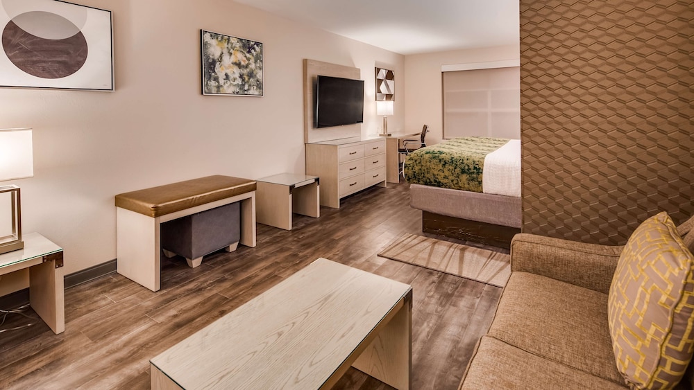 Room, 1 King Bed, Non Smoking, Refrigerator & Microwave (with Sofabed) - Photo 3