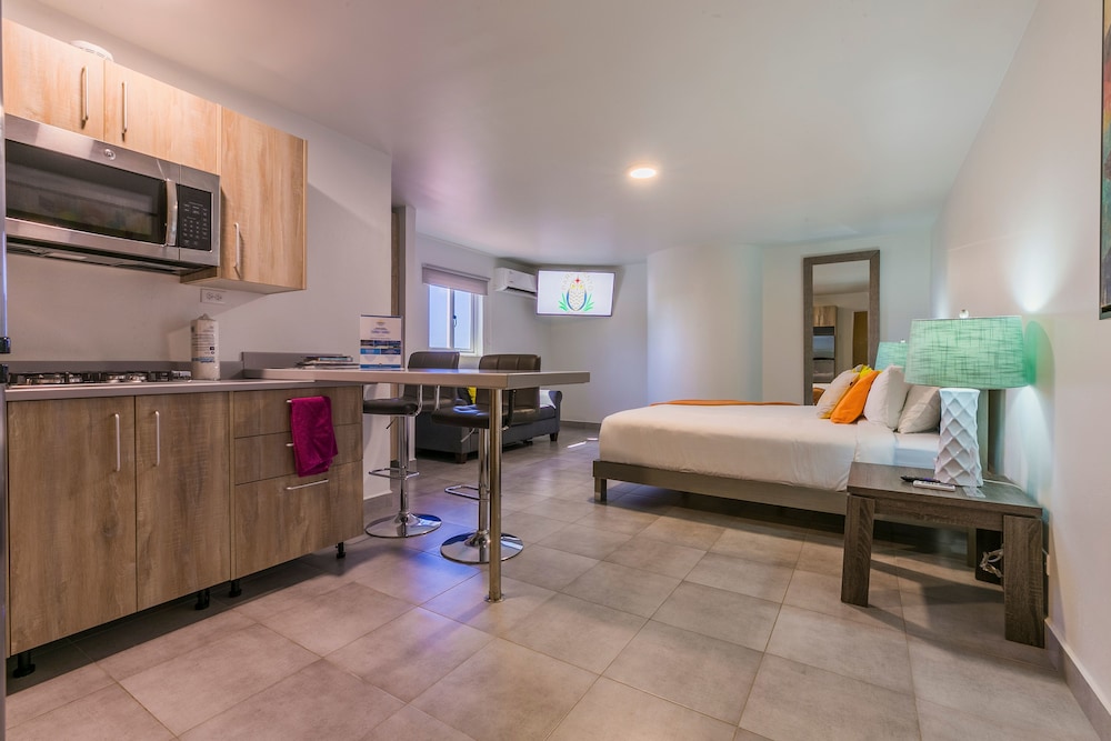 Deluxe Studio Suite, 1 King Bed with Sofa bed, Kitchen photo 2