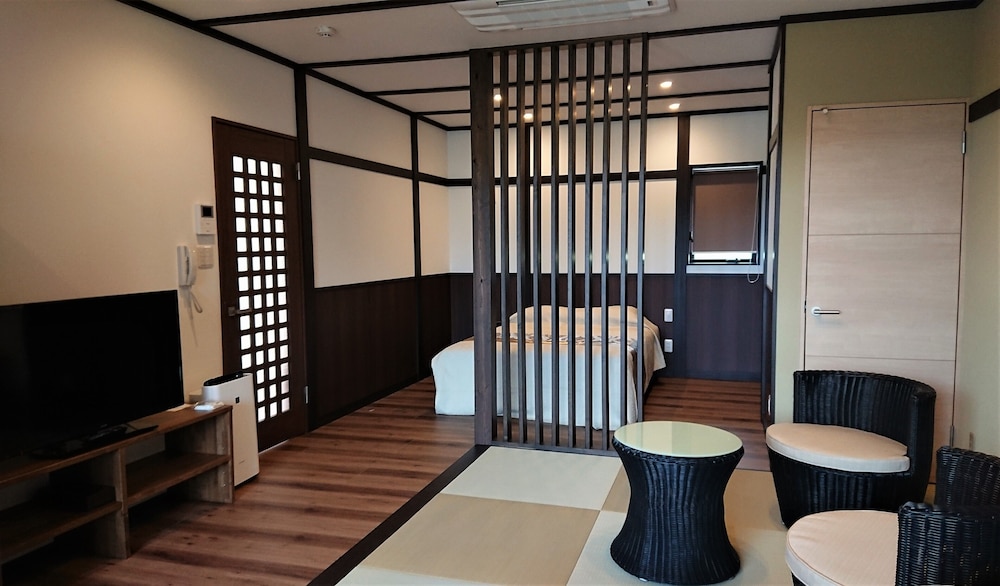 Japanese Western Room, Double Bed (with stone bath, Mountain View), Non Smoking