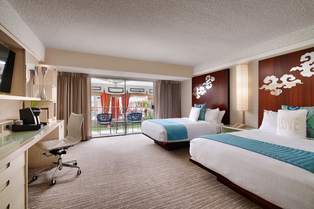 Standard Double Room, 2 Double Beds, Pool View - Photo 1