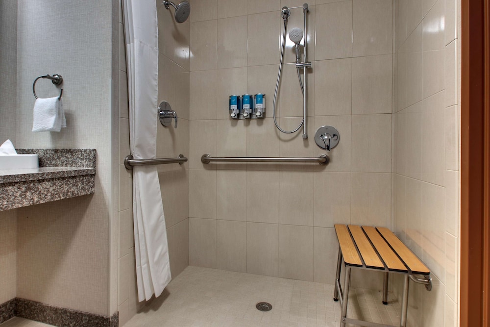 Suite, 1 King Bed with Sofa bed, Accessible, Refrigerator & Microwave (2 Rooms, Roll in Shower)