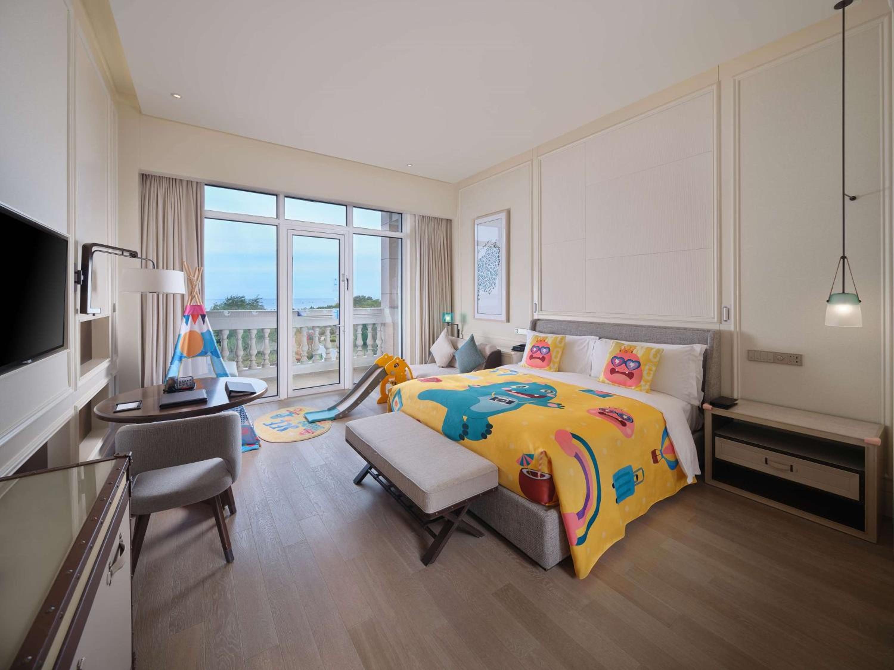 Family Room with Ocean View and Balcony