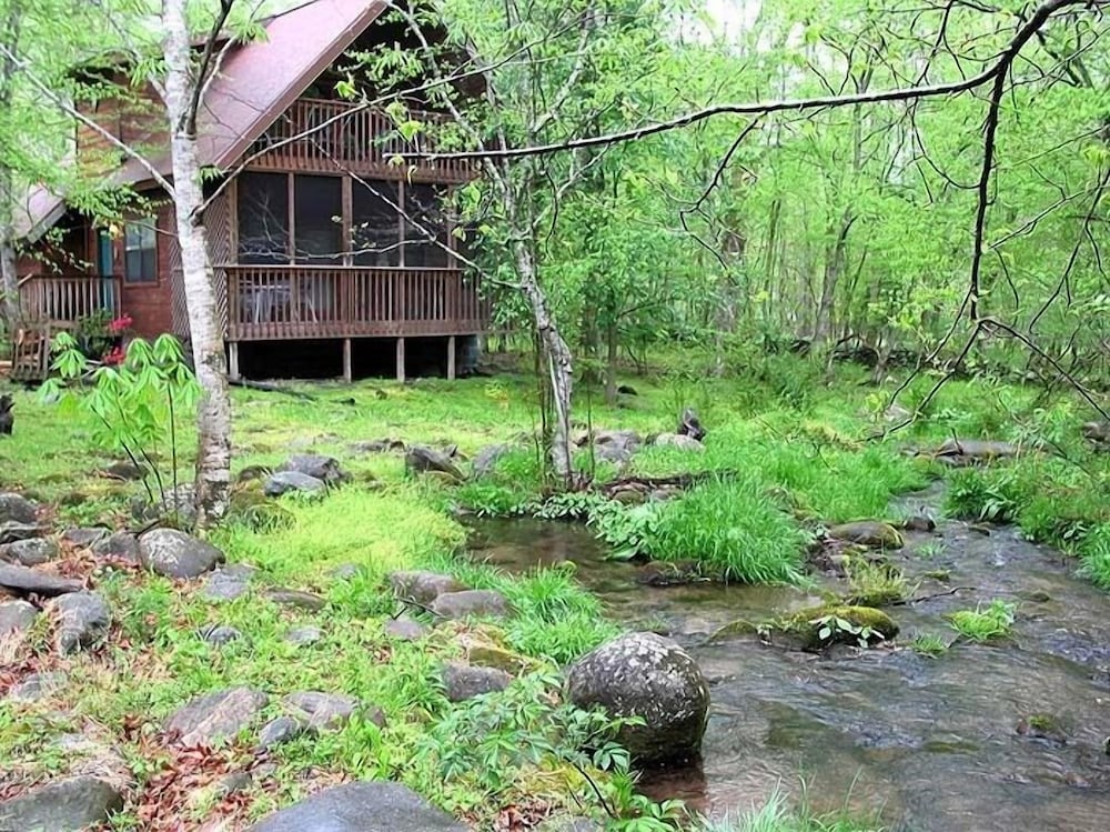 Creekside Cabin, 2 Bedrooms, Outdoor Hot Tub, Pool Table (2 King Beds, 1 Queen Sofa Bed) photo 2