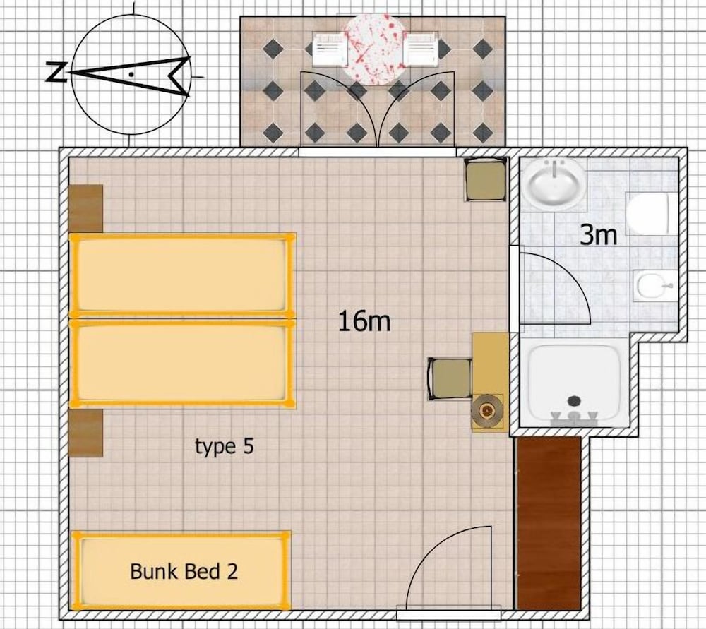Quadruple Room, Balcony, Partial Sea View