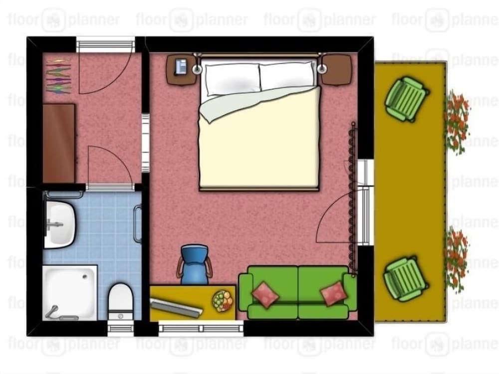 Comfort Double Room, 1 King Bed, Mountain View photo 3