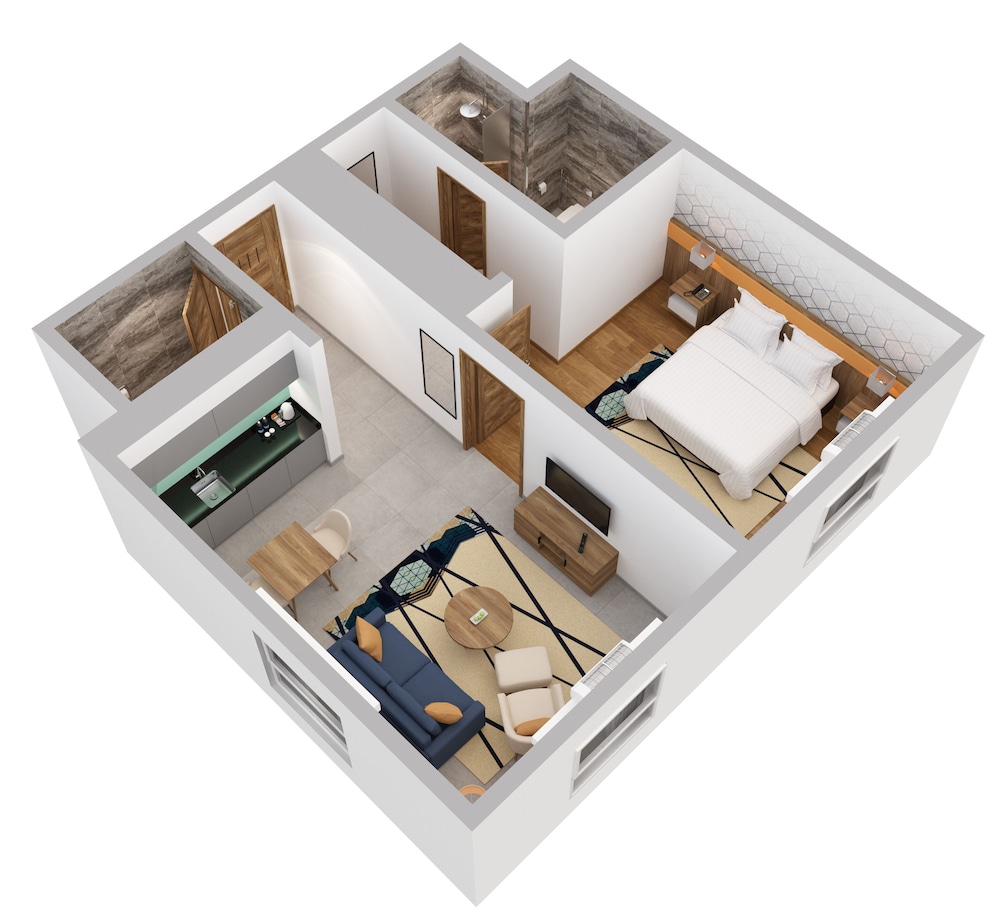 Suite, 1 Bedroom (Living Dining Area)